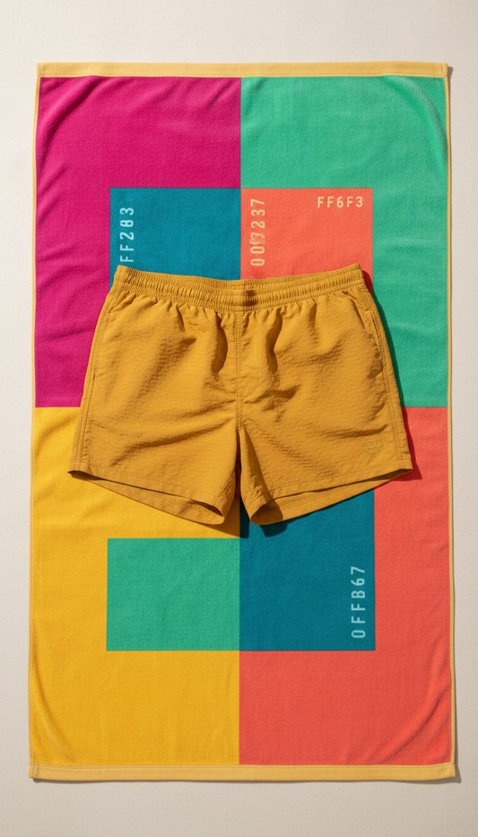 Golden Mango swim trunks