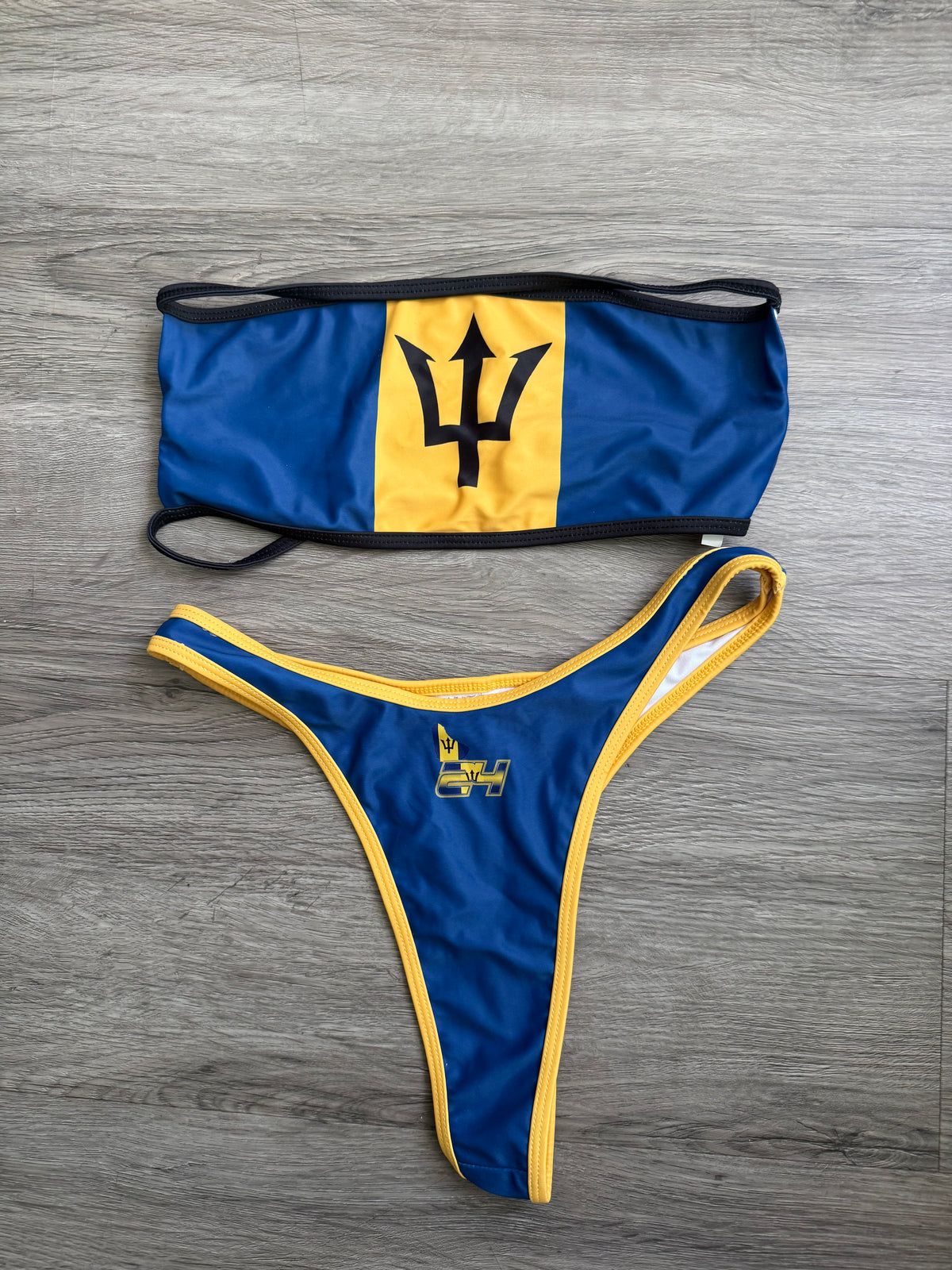 Barbados Flag Cross Circuit Bikini