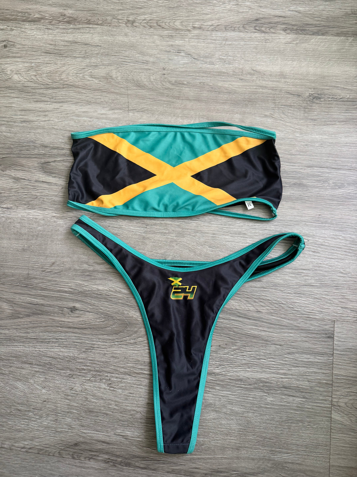 Jamaica Flag Cross Circuit Bikini