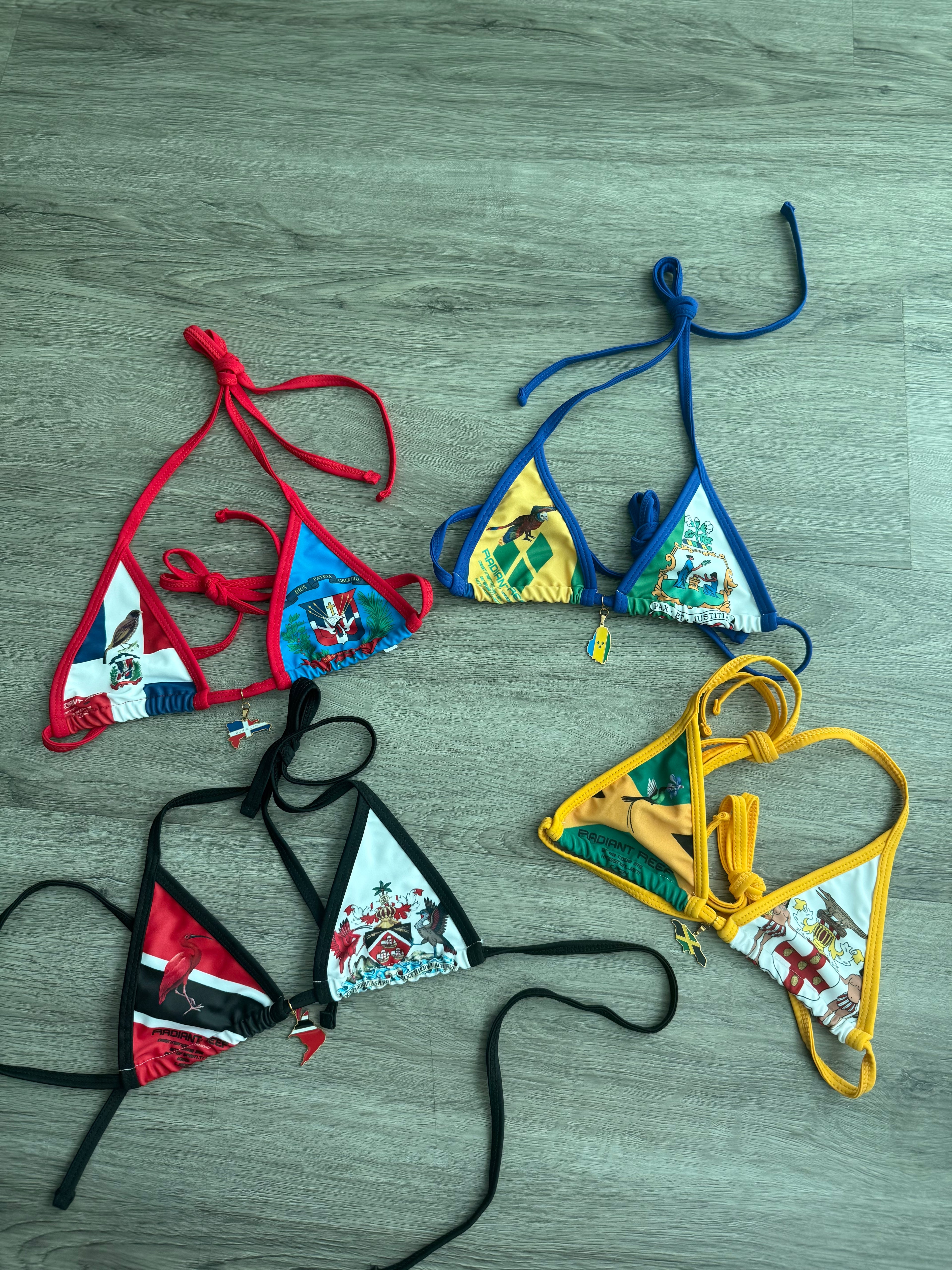 Area Codes Revamp Bikini Tops (Charms Included)