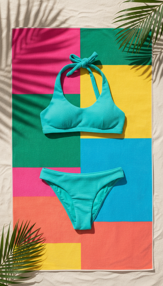Turquoise Surf bikini set